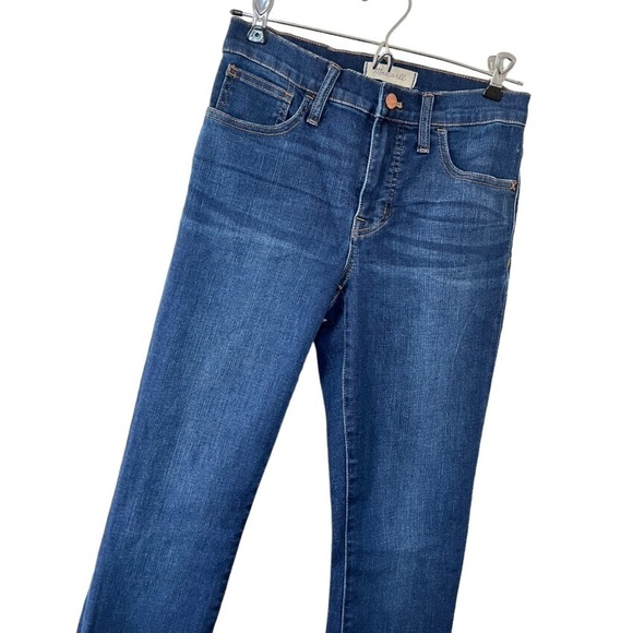 Madewell Medium Rinse Roadtripper high Rise Skinny Blue Denim Jeans - Picture 10 of 12